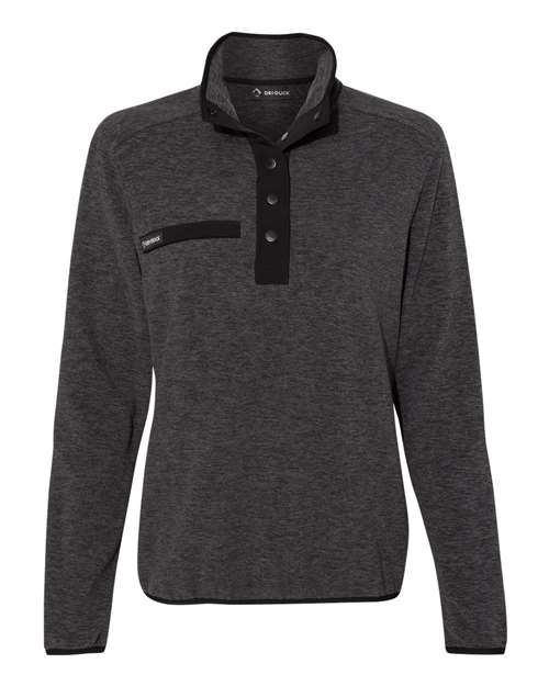 Dri Duck 9340 Aspen Mlange Mountain Fleece Pullover #color_CHARCOAL