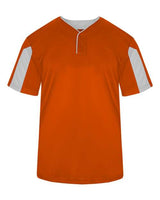 Alleson Athletic 7976 Striker Placket #color_Burnt Orange/ White