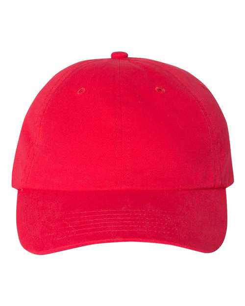 Valucap VC200 Brushed Twill Cap #color_Red