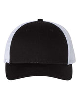 Richardson 115 Low Pro Trucker Cap #color_Black/ White