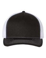 Richardson 112FP Five-Panel Trucker Cap #color_Black/ White