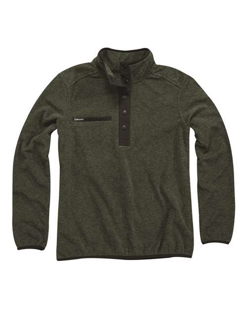 Dri Duck 9340 Aspen Mlange Mountain Fleece Pullover #color_FATIGUE