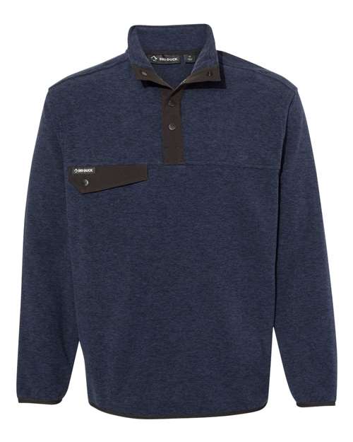 Dri Duck 7352 Men's Denali Fleece Pullover Jacket #color_NAVY