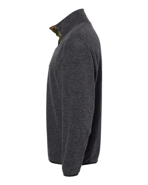 Dri Duck 7352 Men's Denali Fleece Pullover Jacket #color_CHRCL/ RL TREE X