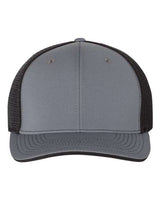 Richardson 172 Pulse Sportmesh R-Flex Cap #color_Charcoal/ Black Split