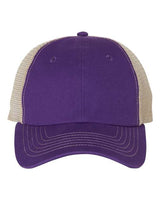 Valucap 3100 Contrast-Stitch Mesh-Back Cap #color_Purple/ Stone