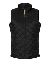 Weatherproof W207359 Women's Vintage Diamond Quilted Vest #color_Black