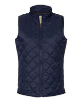 Weatherproof W207359 Women's Vintage Diamond Quilted Vest #color_Navy