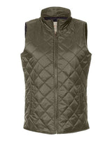 Weatherproof W207359 Women's Vintage Diamond Quilted Vest #color_Rosin