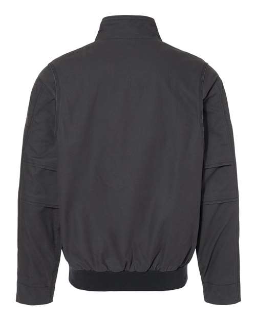 Dri Duck 5032DD Men's Force Canvas Bomber Jacket #color_CHARCOAL
