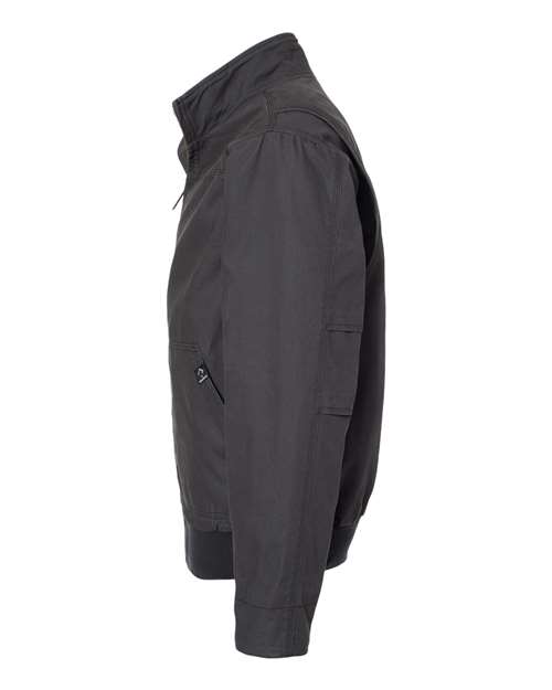Dri Duck 5032DD Men's Force Canvas Bomber Jacket #color_CHARCOAL