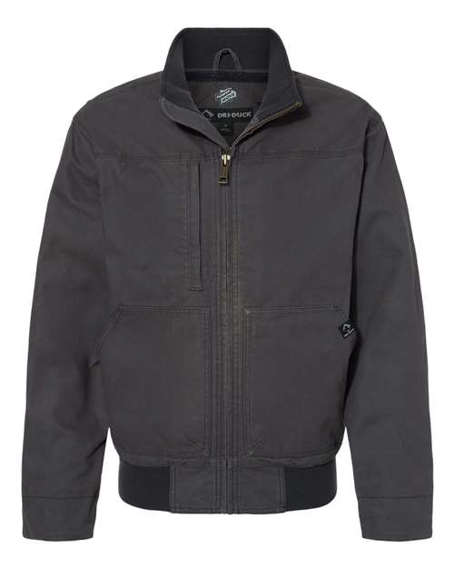 Dri Duck 5032DD Men's Force Canvas Bomber Jacket #color_CHARCOAL