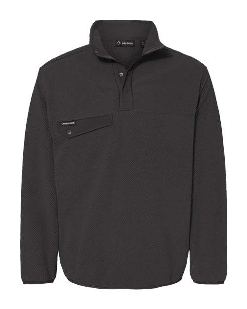 Dri Duck 7355 Men's Brooks Sherpa Fleece Pullover #color_CHARCOAL