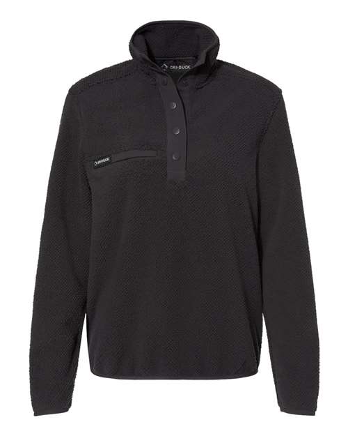 Dri Duck 9345 Ladies' Cypress Sherpa Fleece Pullover #color_CHARCOAL