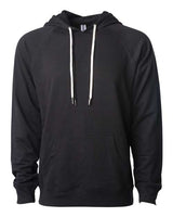 Independent Trading Co. SS1000 Icon Lightweight Loopback Terry Hooded Sweatshirt #color_Black