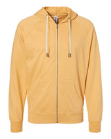 Independent Trading Co. SS1000Z Icon Lightweight Loopback Terry Full-Zip Hooded Sweatshirt #color_Harvest Gold