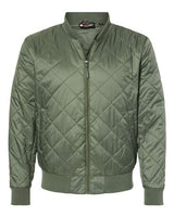 Weatherproof 21752 HeatLast Quilted Packable Bomber #color_Olive Grey