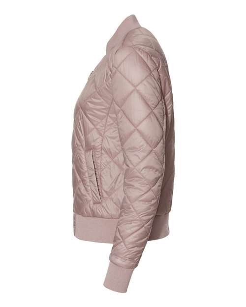 Weatherproof W21752 Women's HeatLast Quilted Packable Bomber #color_Blush