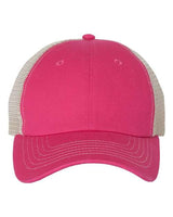 Valucap 3100 Contrast-Stitch Mesh-Back Cap #color_Pink/ Stone