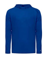Badger 2905 Youth Tri-Blend Surplice Hooded Long Sleeve T-Shirt #color_Royal