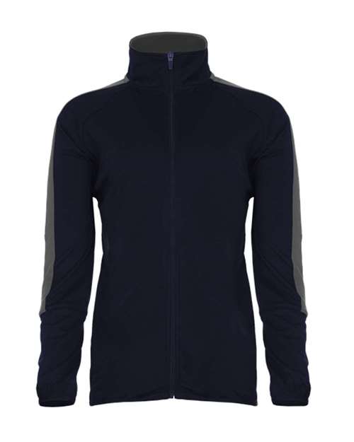Badger 7921 Women's Blitz Outer-Core Jacket #color_Navy/ Graphite