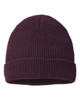 Richardson 146R Waffle Cuffed Beanie #color_Burgundy