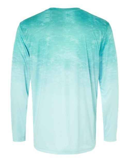 Paragon 229 Montauk Oceanic Fade Performance Long Sleeve T-Shirt #color_Aqua Fade