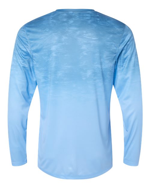 Paragon 229 Montauk Oceanic Fade Performance Long Sleeve T-Shirt #color_Blue Mist Fade