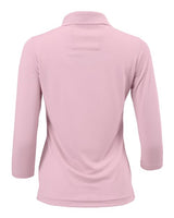 Paragon 120 Women's Lady Palm Three-Quarter Sleeve Polo #color_Charity Pink