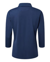 Paragon 120 Women's Lady Palm Three-Quarter Sleeve Polo #color_Navy
