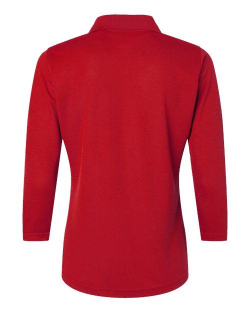 Paragon 120 Women's Lady Palm Three-Quarter Sleeve Polo #color_Red