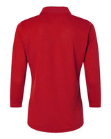 Paragon 120 Women's Lady Palm Three-Quarter Sleeve Polo #color_Red