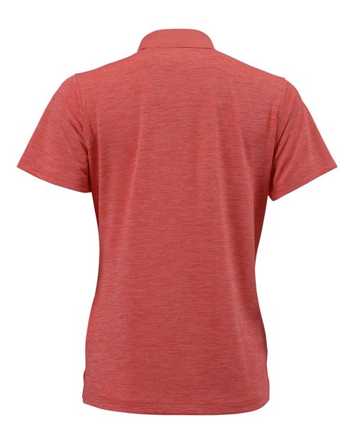 Paragon 131 Women's Dakota Striated Heather Polo #color_Melon Heather