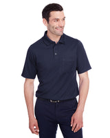 Devon & Jones DG20P Men's CrownLux Performance Plaited Polo with Pocket