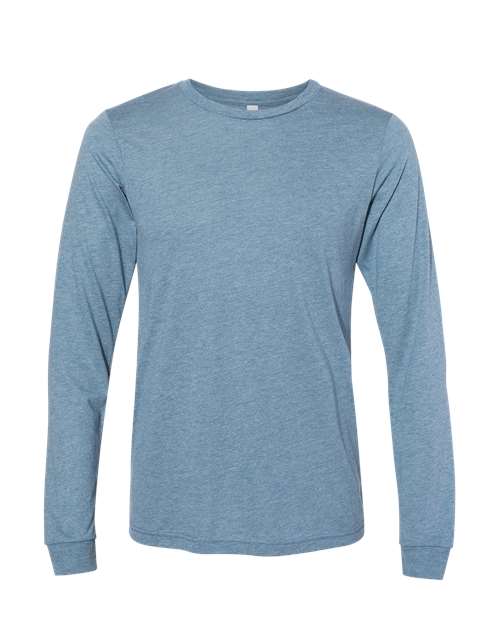 Bella + Canvas 3501 Unisex Jersey Long-Sleeve T-Shirt #color_DENIM TRIBLEND