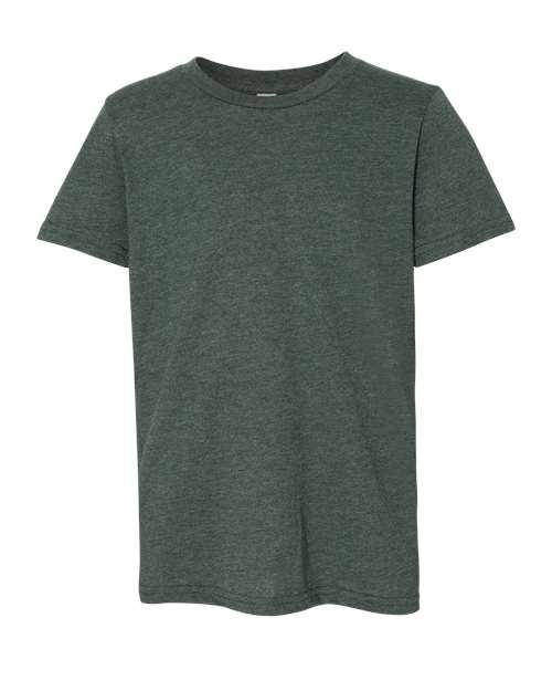 Bella + Canvas 3001Y Youth Jersey T-Shirt #color_HEATHER FOREST