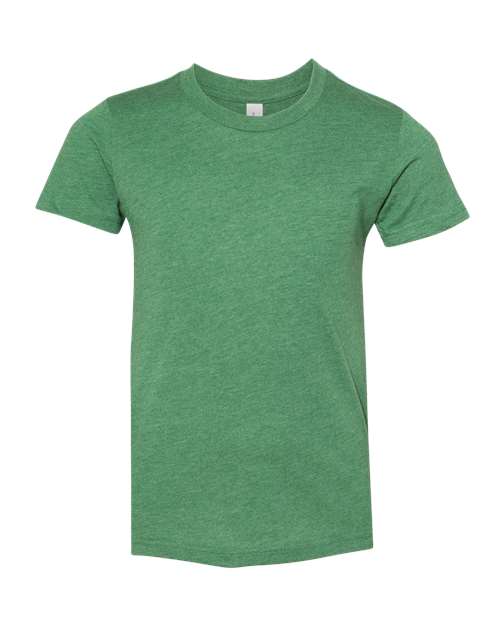 Bella + Canvas 3001Y Youth Jersey T-Shirt #color_HTHR GRASS GRN