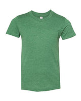 Bella + Canvas 3001Y Youth Jersey T-Shirt #color_HTHR GRASS GRN