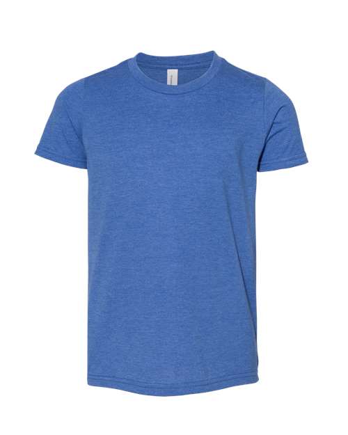 Bella + Canvas 3001Y Youth Jersey T-Shirt #color_HEATHER TRU ROYL