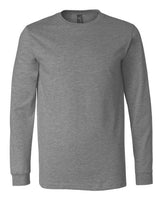Bella + Canvas 3501 Unisex Jersey Long-Sleeve T-Shirt #color_DEEP HEATHER
