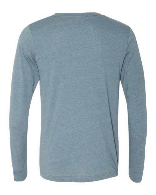 Bella + Canvas 3501 Unisex Jersey Long-Sleeve T-Shirt #color_HEATHER SLATE