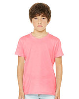 Bella + Canvas 3001Y Youth Jersey T-Shirt #color_NEON PINK