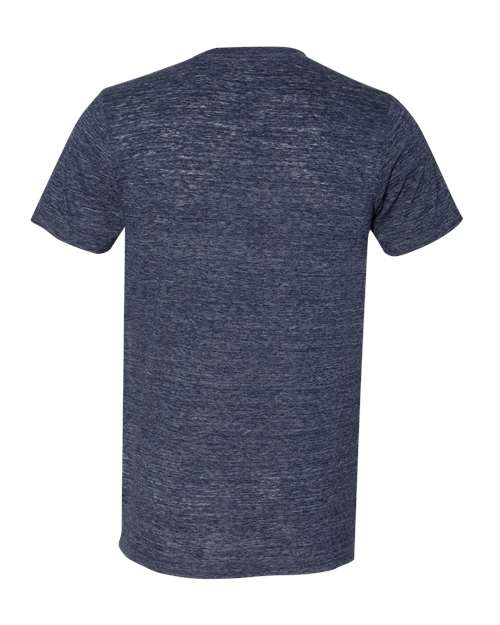 Bella + Canvas 3005 Unisex Jersey Short-Sleeve V-Neck T-Shirt #color_NAVY SLUB
