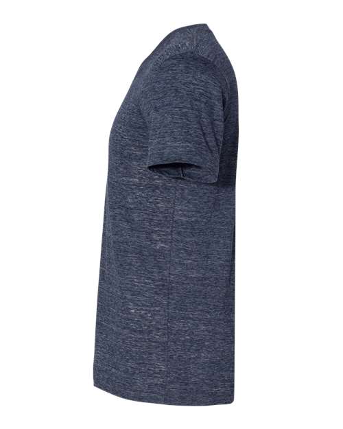 Bella + Canvas 3005 Unisex Jersey Short-Sleeve V-Neck T-Shirt #color_NAVY SLUB