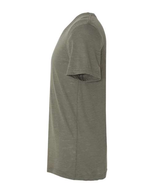 Bella + Canvas 3005 Unisex Jersey Short-Sleeve V-Neck T-Shirt #color_OLIVE SLUB