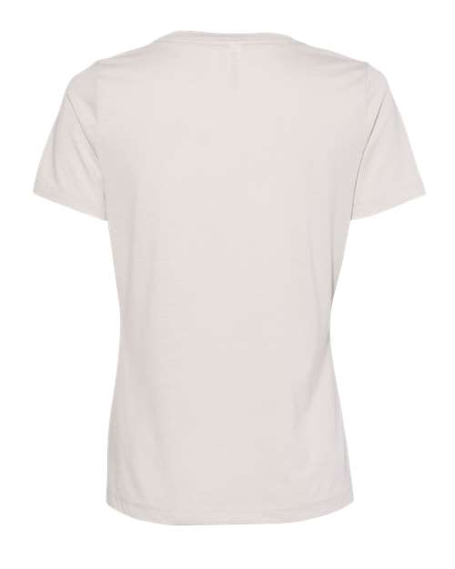 Bella + Canvas 6405 Ladies' Relaxed Jersey V-Neck T-Shirt #color_HEATHER DUST