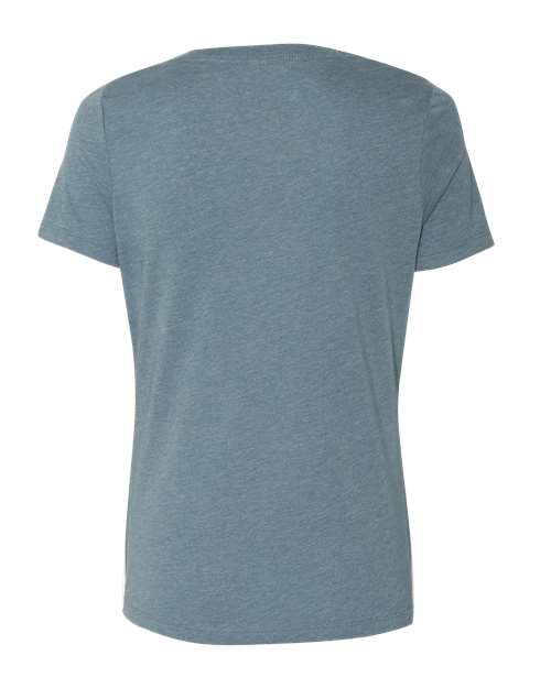 Bella + Canvas 6405 Ladies' Relaxed Jersey V-Neck T-Shirt #color_HEATHER SLATE