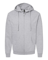 Tultex 331 Full-Zip Hooded Sweatshirt #color_Heather Grey