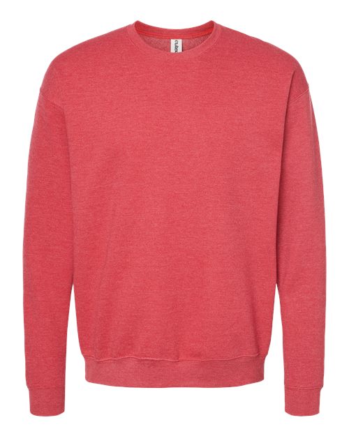 Tultex 340 Fleece Crewneck Sweatshirt #color_Heather Red