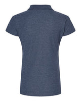 Tultex 401 Women's 50/50 Sport Pique Polo #color_Heather Navy